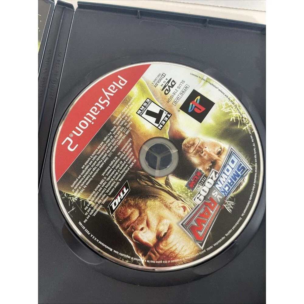 WWE SmackDown vs. Raw 2008 & 2009 PS2 Game Lot CIB